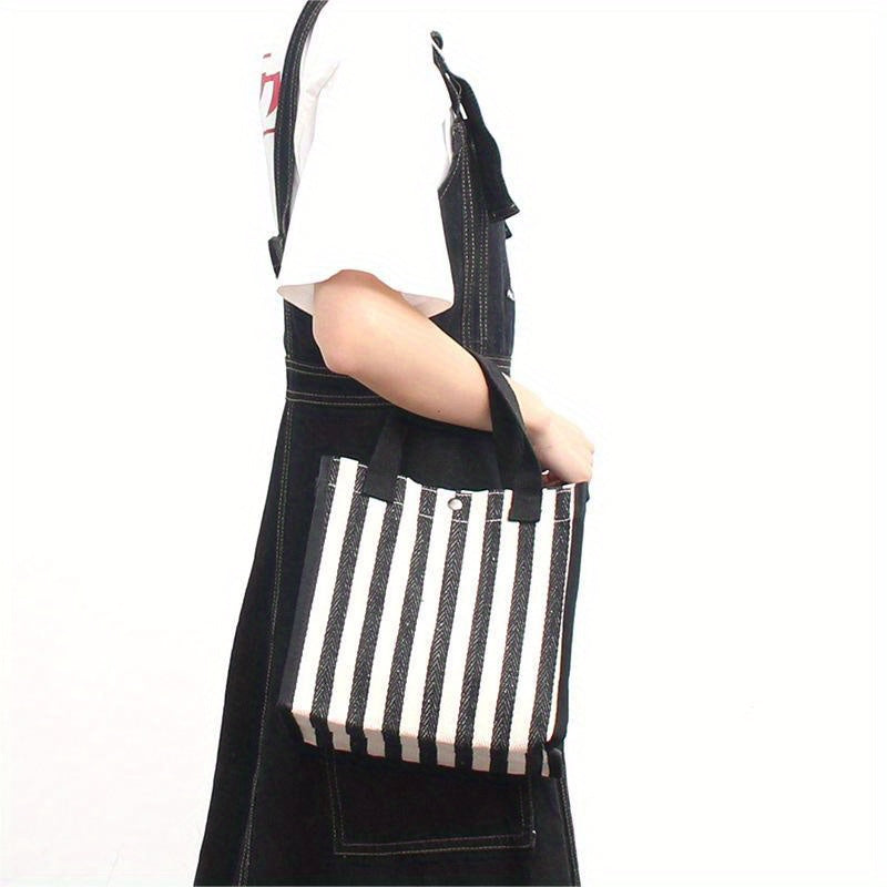 Striped Large Capacity Tote Bag Casual Handbag Women's Shoulder Bag