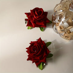Large Rose Hair Clip Flower Duckbill Clip Hair Clip Girls Women