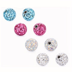 4pc Replacement Balls Spikes for Piercing Barbell 4mm 5mm 8mm CZ DIY Jewelry