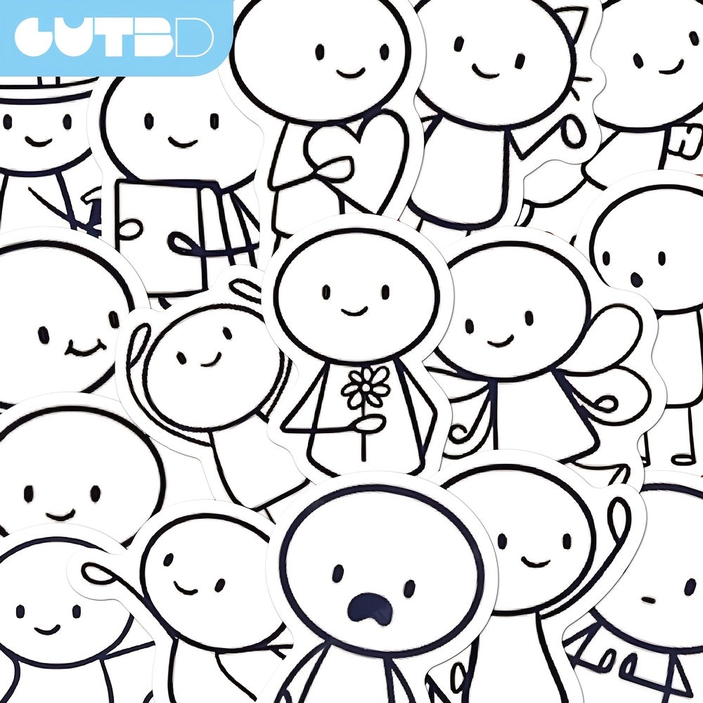 66 Character Illustration Stickers for DIY Decorations