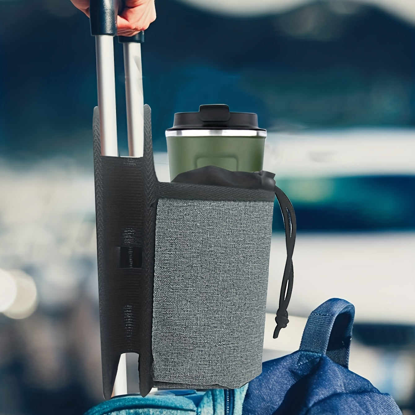 Travel Coffee Cup Organizer Bag Lightweight Storage Accessory