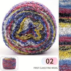 Gradient Mohair Coil Wire Wool Blend for DIY Knitting Crocheting