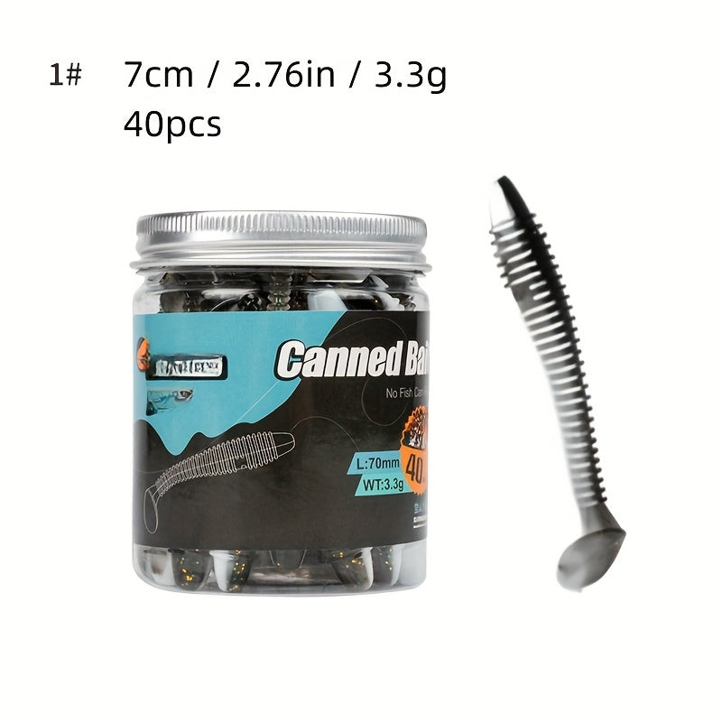 Spiral T Tail Lure Soft Fishing Bait Minnow Soft Bait Soft Bug