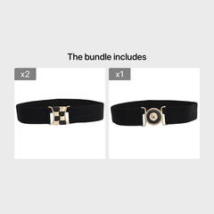 Women's Skinny Waist Belt Cover for Dress Coat