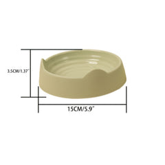Cat Ear Shape Plastic Cat Food Water Snack Bowl Pet Feeding Supplies