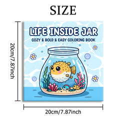 Sea Creatures & Flowers Coloring Book