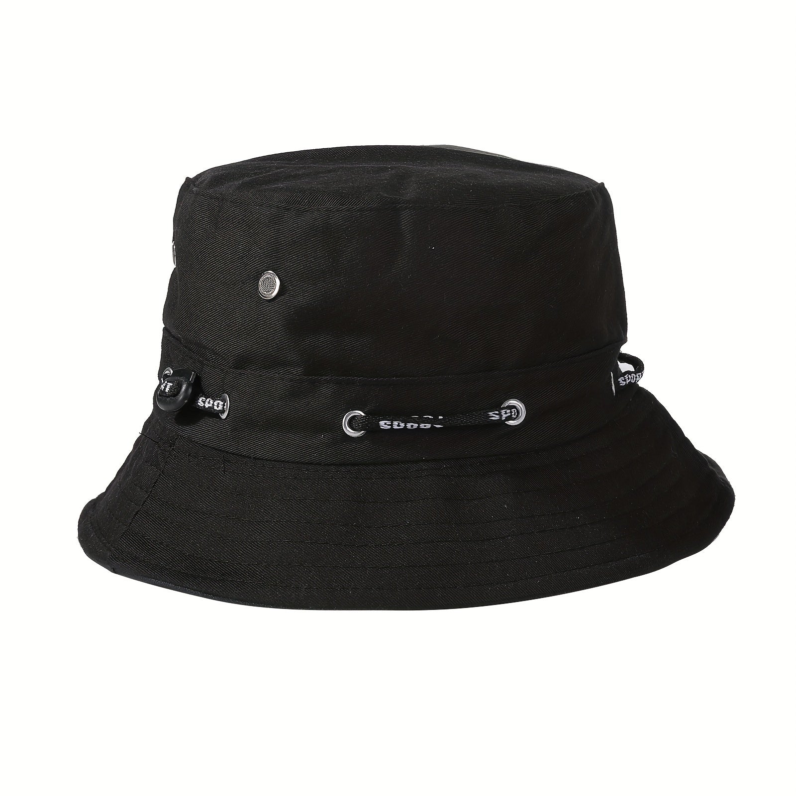 Reversible Drawstring Bucket Hat Lightweight Sun Hat