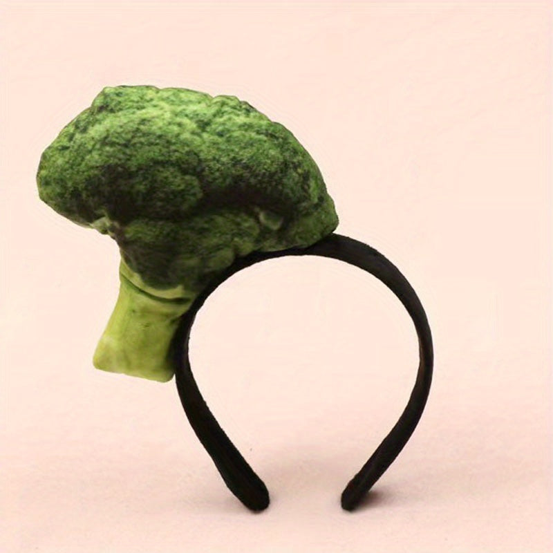 Creative Food Hair Band Hot Dog Corn Carrot Print Headband