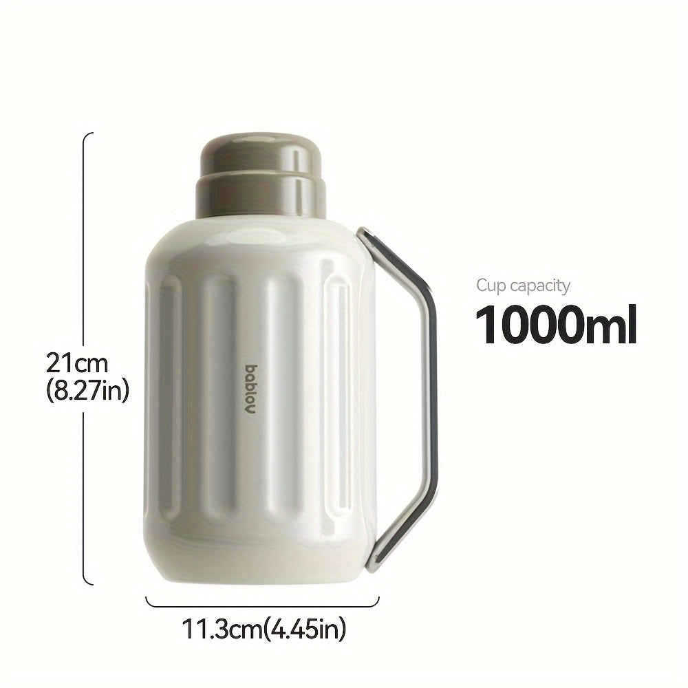 Large Capacity Insulated Water Kettle 33oz Stainless Steel Leakproof Bottle
