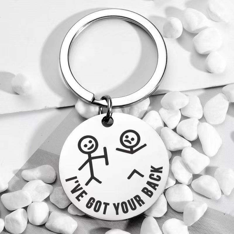 Keychain Stainless Steel Funny Gift Keychain Graduation Christmas Gift Jewelry