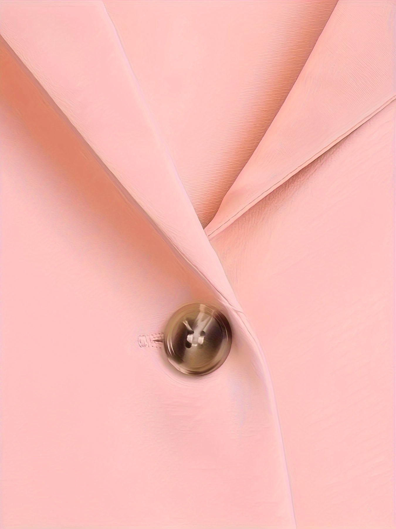  Solid Long Sleeve Lapel Collar Blazer