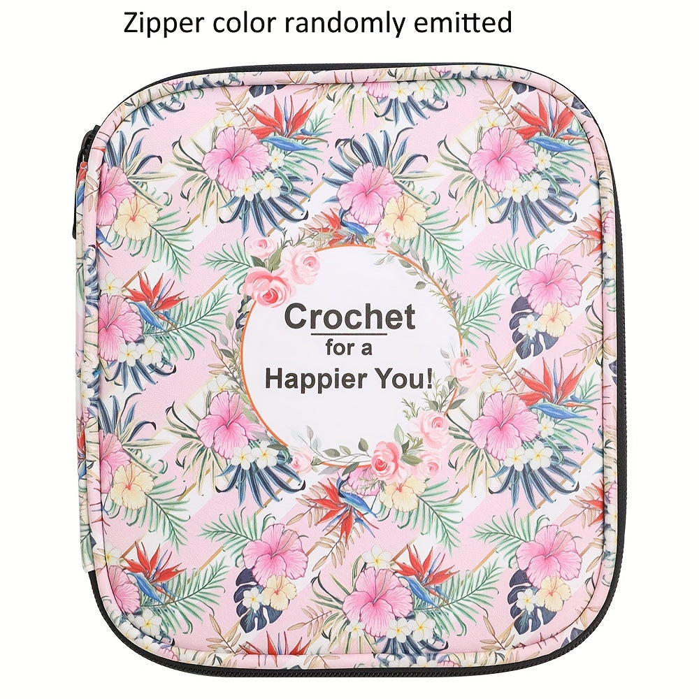 Crochet Storage Bag Knit Needle Zippered Storage Bag Waterproof
