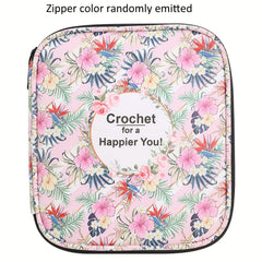 Crochet Storage Bag Knit Needle Zippered Storage Bag Waterproof
