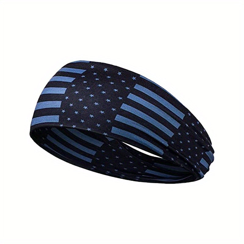 American Flag Headband Sports Headband Flag Pattern Hair Accessories