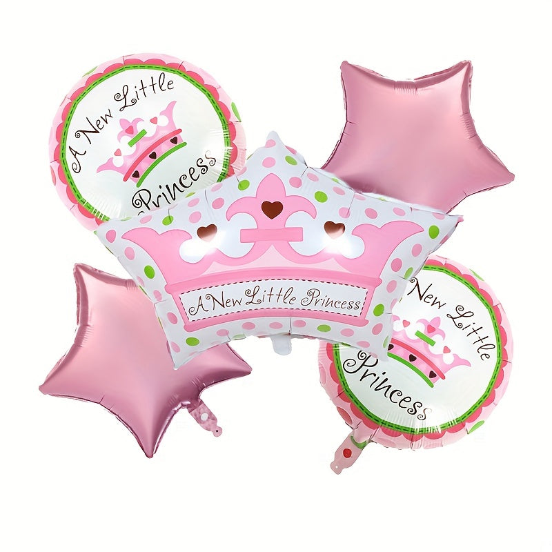 5pcs Newborn Party Set Birthday Balloon Gender Reveal Balloon