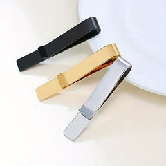 Men's Tie Clip And Brooch Set Stainless Steel Accessories
