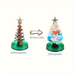 Paper Christmas Tree Blooming Crystallization Experiment