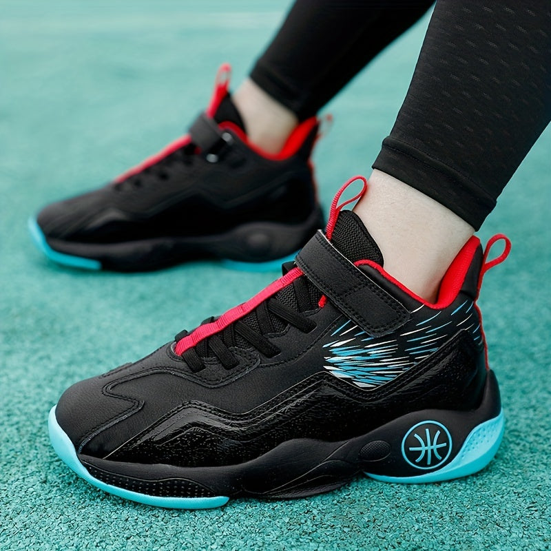 Breathable Boys Basketball Shoes, Non Slip Training Sneakers