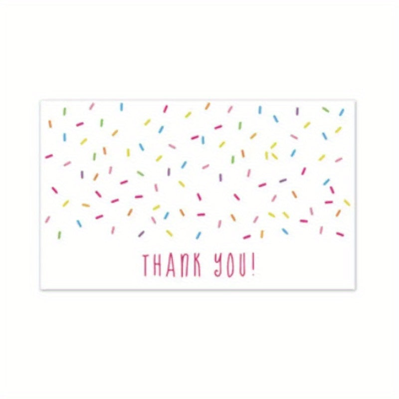 Pink Coated Paper Thank You Card Business Bag Gift Decoration