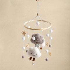 Wooden Baby Bed Bell Toy Halloween Christmas Thanksgiving