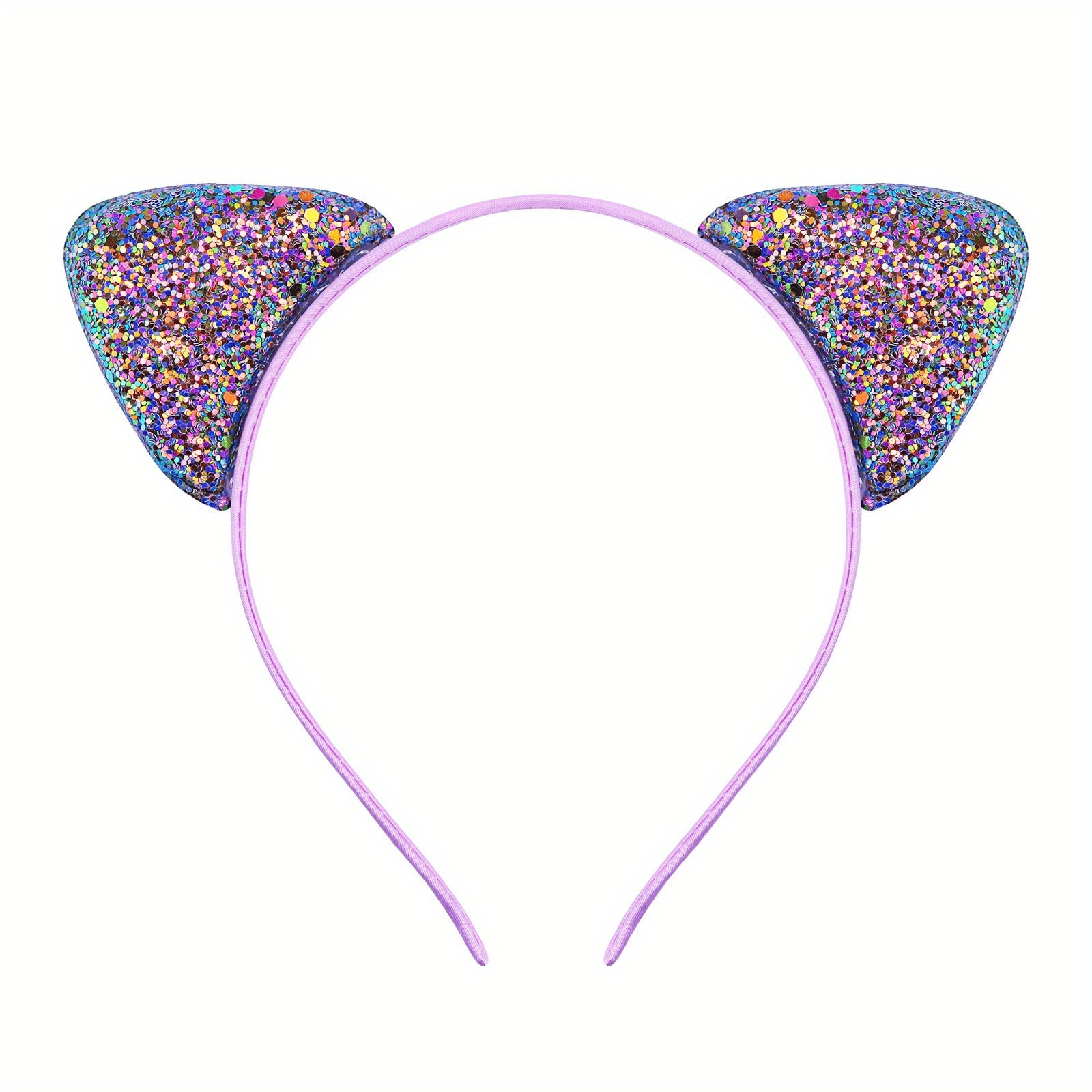Cartoon Cat Ears Hair Hoop Sequin Headband Party Decoration