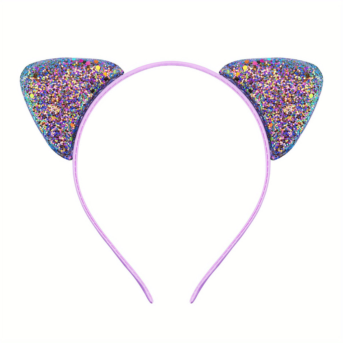 Cartoon Cat Ears Hair Hoop Sequin Headband Party Decoration