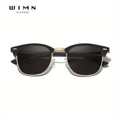 WIMN Polarized Sunglasses Men UV400 Semi Rimless Mirror Sun Glasses Male Eyewear