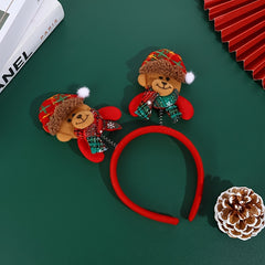 Christmas Elk Headband Bear Headband Holiday Props Headdress