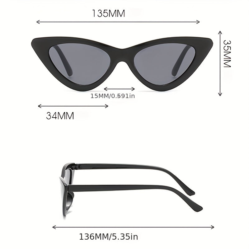 Y2K Cat Eye Sunglasses UV400 Sun Shades Glasses