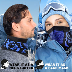 Winter Breathable Thermal Knitted Scarf Faces Cover