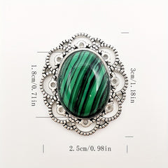 Vintage Boho Style Natural Crystal Stone Alloy Pendants