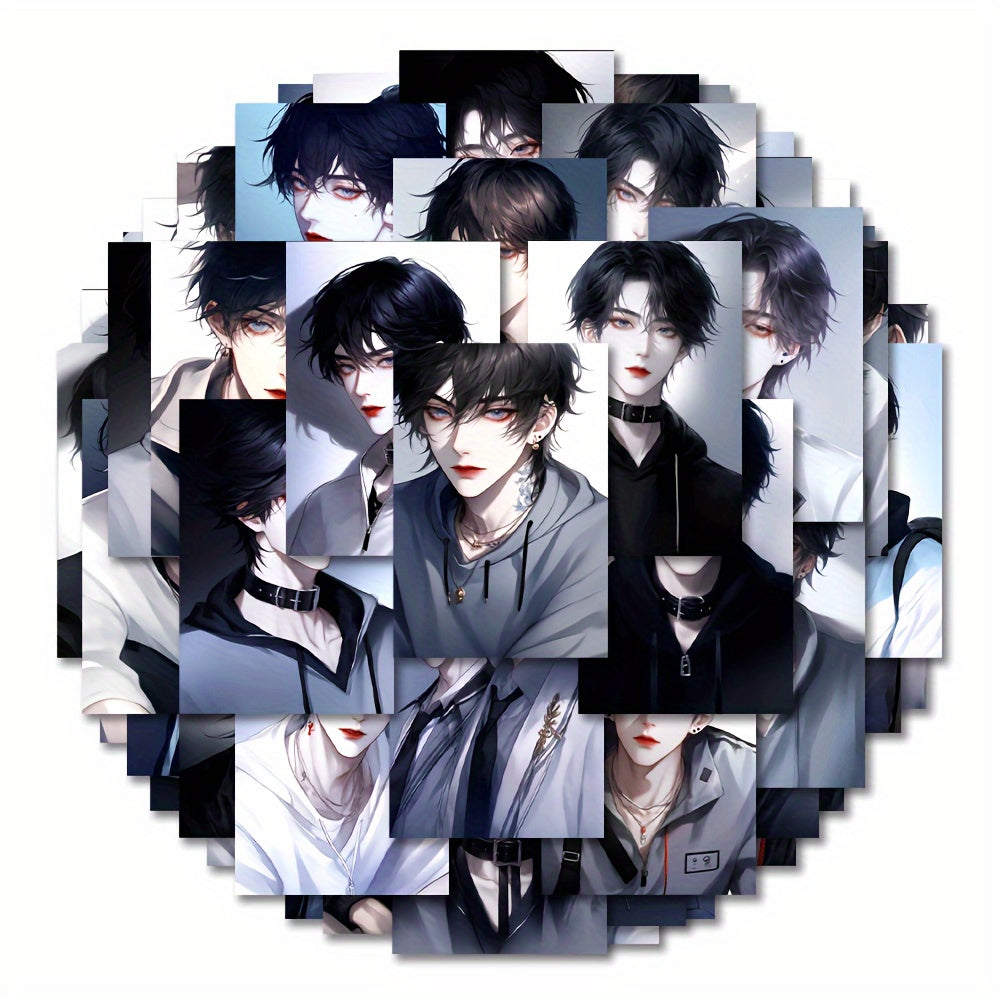 54pcs Glow Anime Pvc Waterproof Laptop Stickers