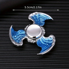 Silvery Zinc Alloy Fidget Spinner Anxiety Relief Focus Enhancer