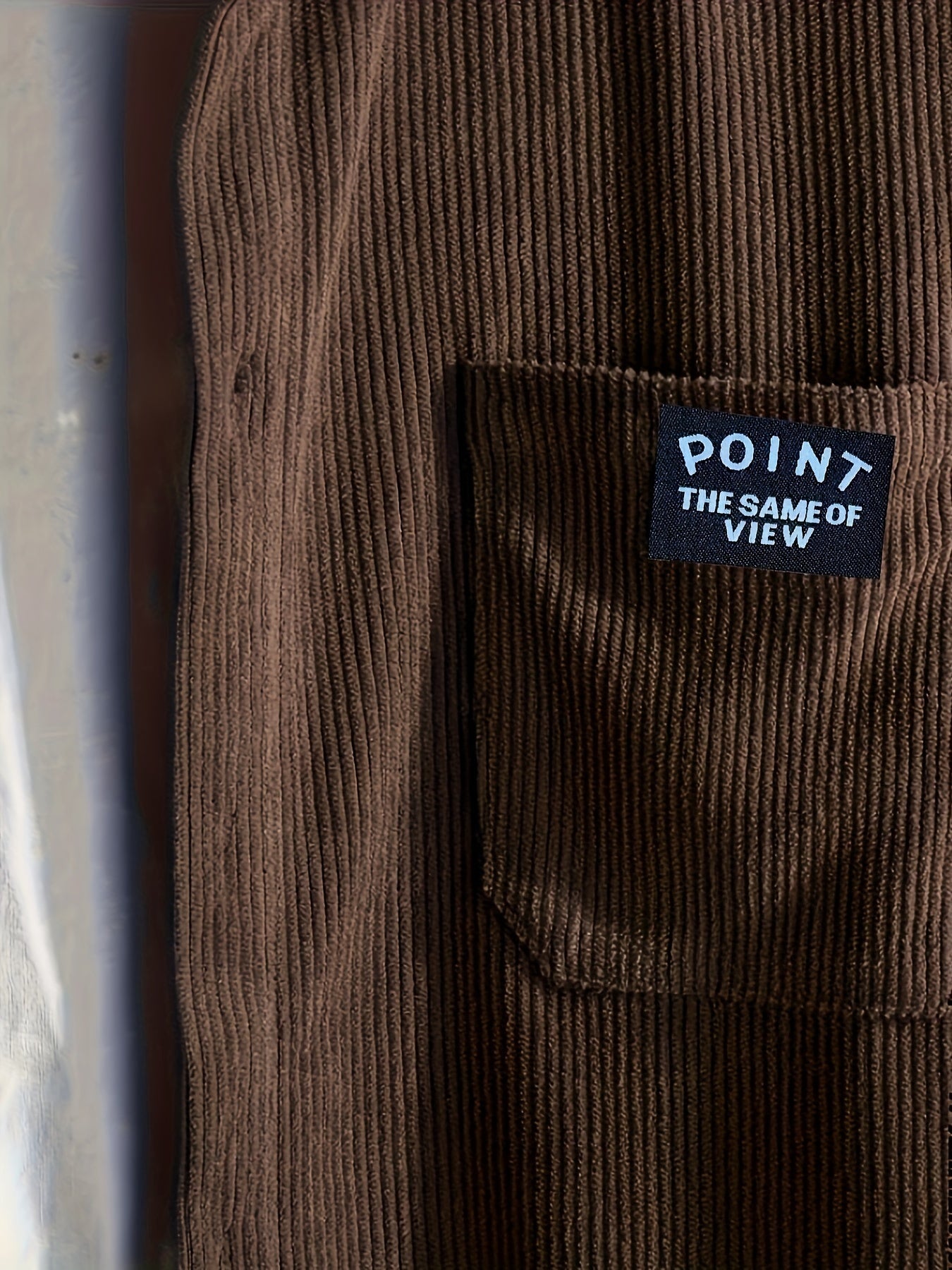 Men's Corduroy Casual Long Sleeve Shirt for Autumn