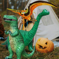 3pcs Inflatable Dinosaur Set: Pterosaur, Brachiosaurus, Tyrannosaurus Rex