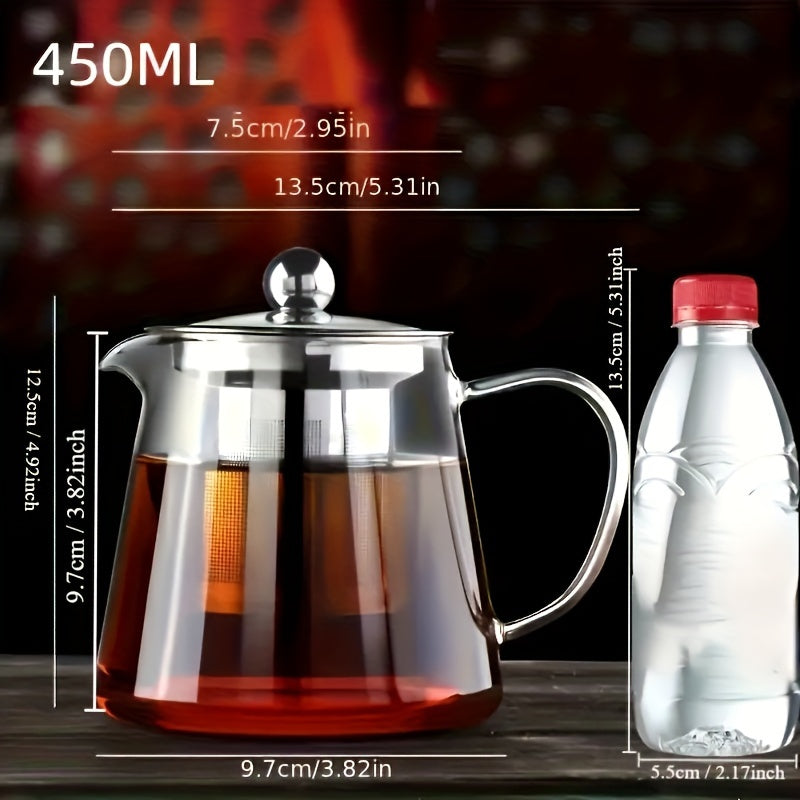 Glass Tea Infuser High Temp Resistant Filter, 4 Cups, Ramadan Gift