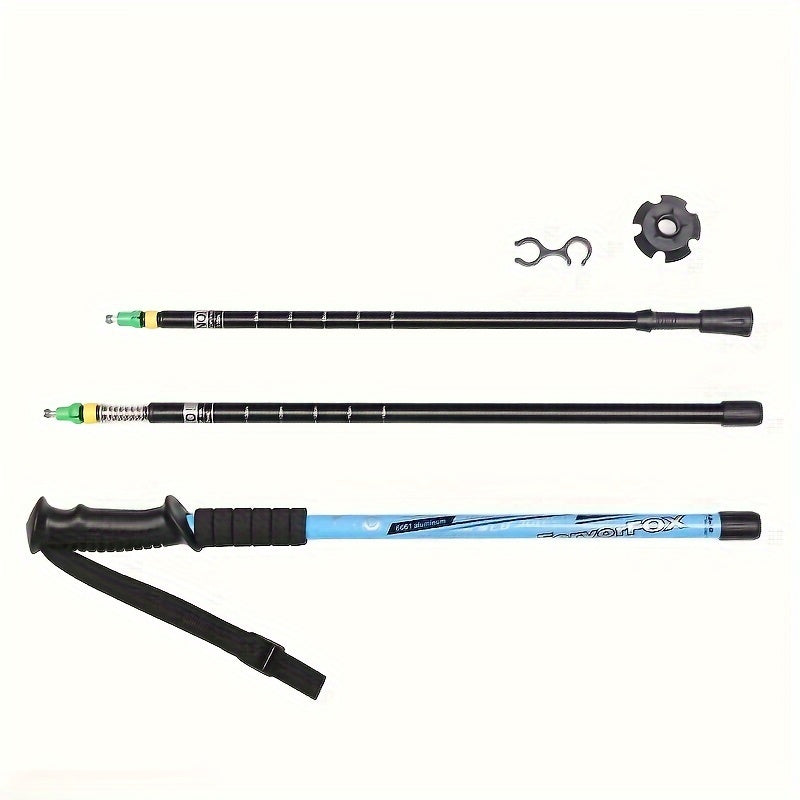 Outdoor Telescopic Climbing Crutches Aluminum Hiking Stick