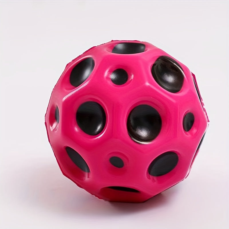 Moon Shape Porous Bouncy Ball High Bouncing Space Ball Sport Training Ball