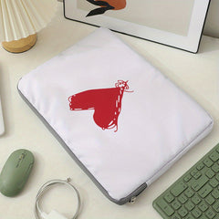 Red Heart Laptop Bag Protective Soft Case