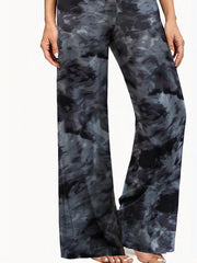  Casual Pants Women's Plus Graphic Print Yoga Wide Leg Loose Pants