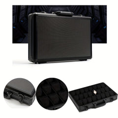 Aluminum Alloy 24-Digit Watch Case Carbon Fiber Box Display