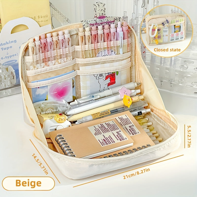 Large Capacity Pencil Case Stationery Bag - Office/School Gift