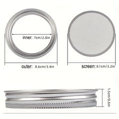 Stainless Steel Sprouting Jar Strainer Kit