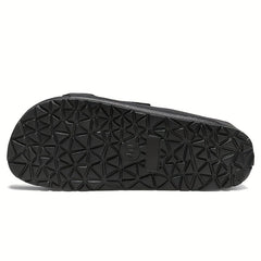 Men's Two Band Slide Sandals - Casual Non Slip Open Toe Shoes