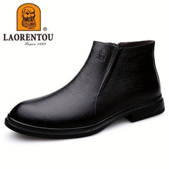 Men's Leather Chelsea Boots Casual Walking Shoes