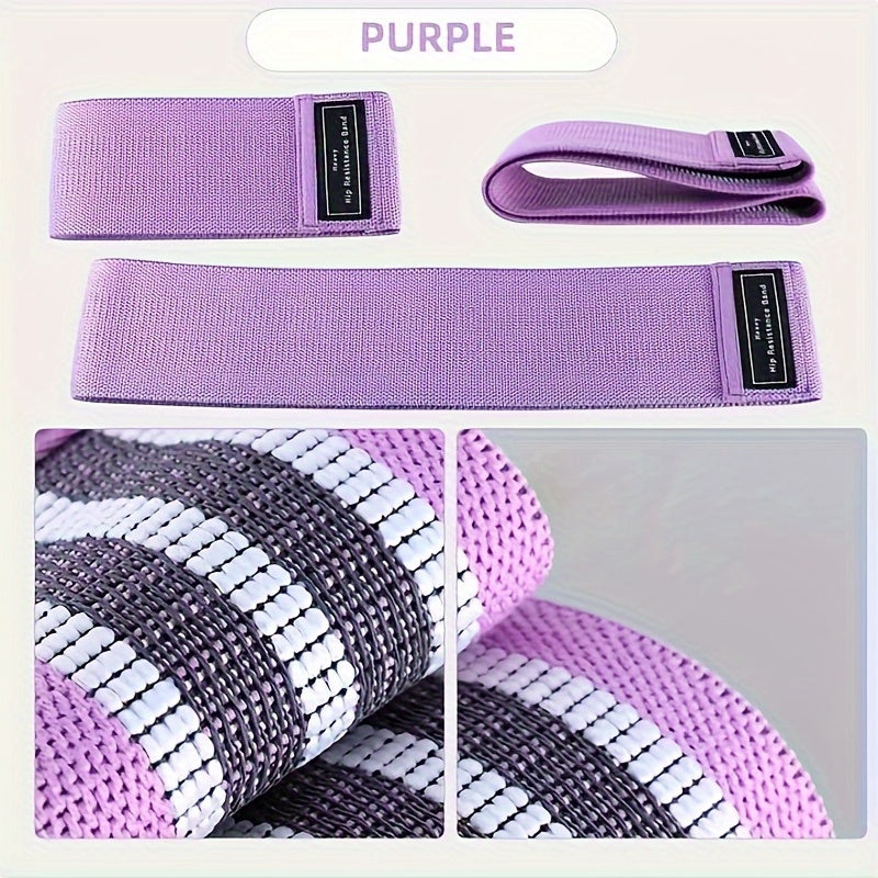 Non Slip Fabric Resistance Bands for Yoga Booty Exercise Set of 3