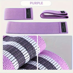 Non Slip Fabric Resistance Bands for Yoga Booty Exercise Set of 3