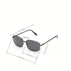 Men's Oval Frame Polarized Sunglasses UV Protection