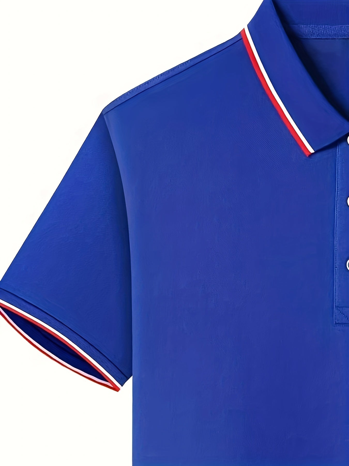 Men's Short Sleeve Golf Shirt Breathable Lapel Top