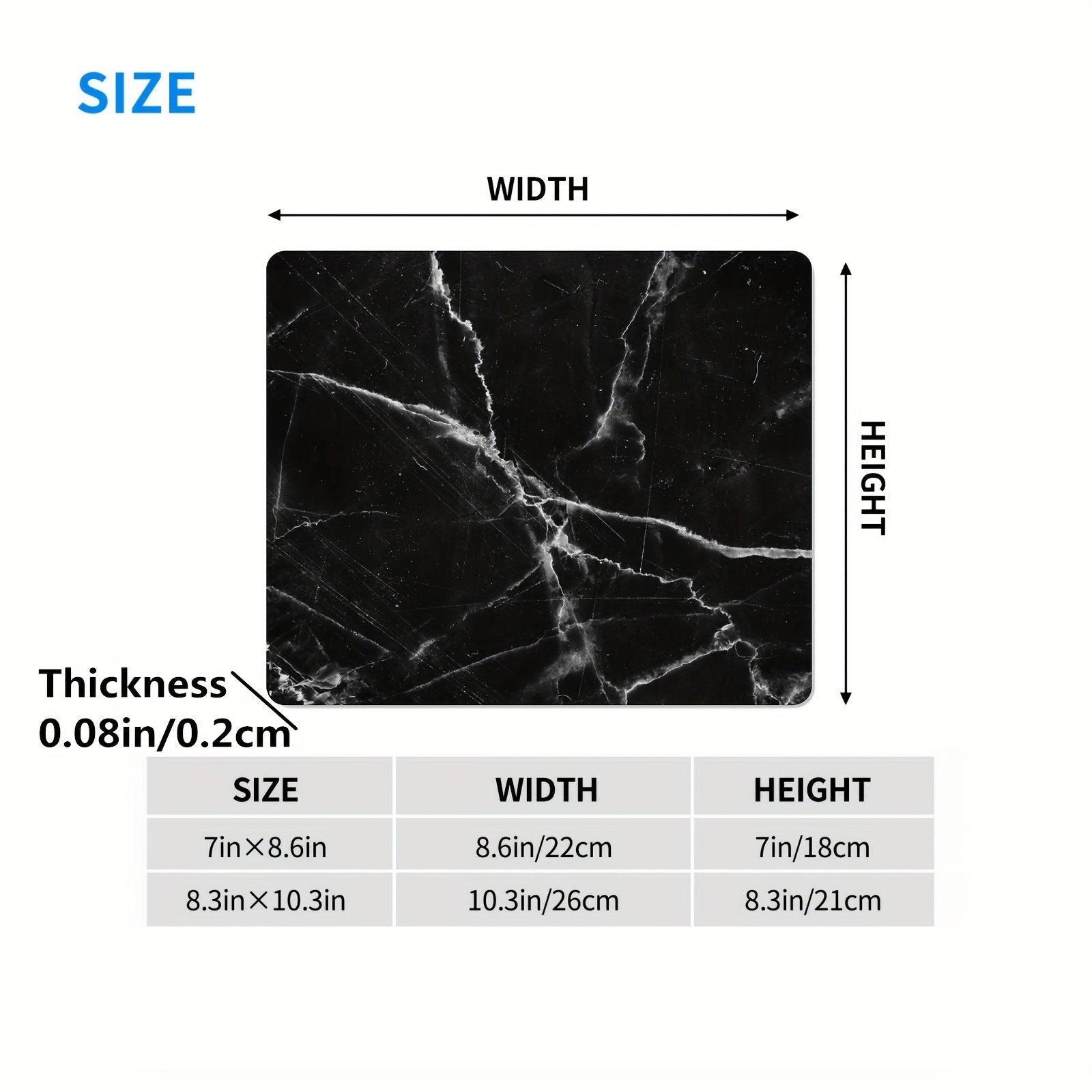 Stylish Marble Mouse Pad for Office & Gaming